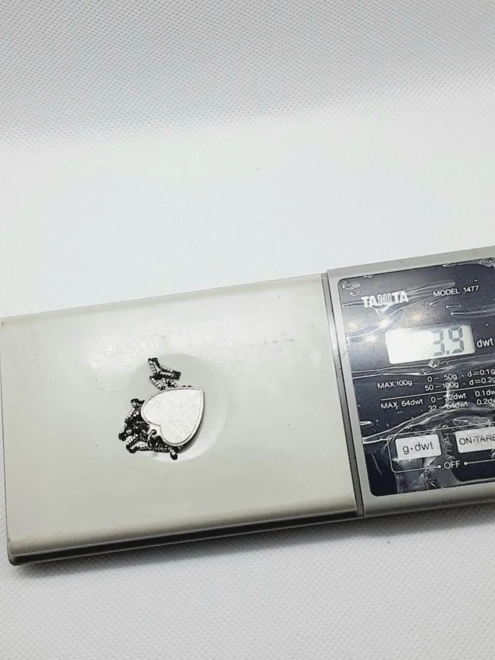 NEW 18 inch 925 silver oxidized fancy chain and textured heart pendant - Picture 10 of 11